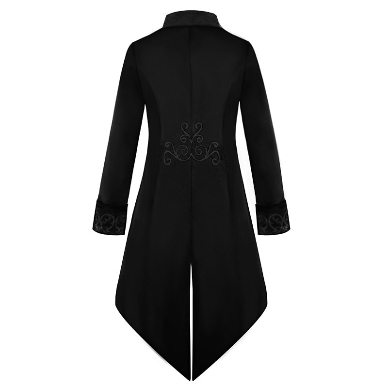 Retrò Vintage Punk & Gotico Medievale Cappotto Frac Principe Nobile Jacquard Costume Per uomo Reale Stile Steampunk Mascherata Feste Adulti Cappotto del 2026 a $65.99 –P2
