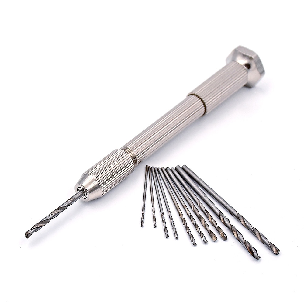 0.5-3mm Small Round Head Twist Drill Mini Micro Hand Drill Woodworking Drilling Tools Manual Twist Drill Bit Hand Tool Kit 2025 - $7.99 –P8