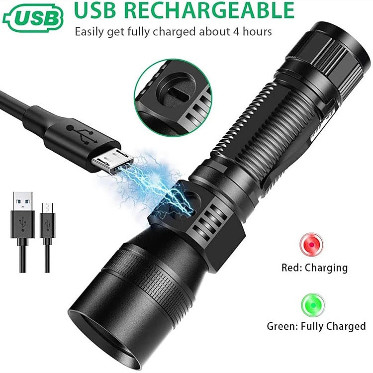 LED подсветка Ультрафиолетовые фонари UV вспышка Водонепроницаемый 1200 lm Светодиодная лампа LED 2 излучатели 7 Режим освещения с батарейками и USB кабелем 2025 - $25.99 –P3