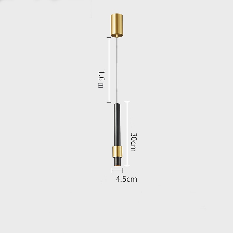 Lampada a sospensione da 30 cm a led in rame orientabile a sospensione, lampada a sospensione moderna mini lampada da soffitto a sospensione per cucina soggiorno camera da letto corridoio del 2025 a $229.99 –P7