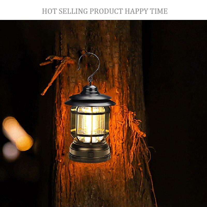 LED Camping Lantern Outdoor Hanging Retro Lamp COB Camp Portable Lantern LED Emergency Lamps Nordic Style Campsite Tent Light Retro Horse Lights 2025 - $21.99 –P13