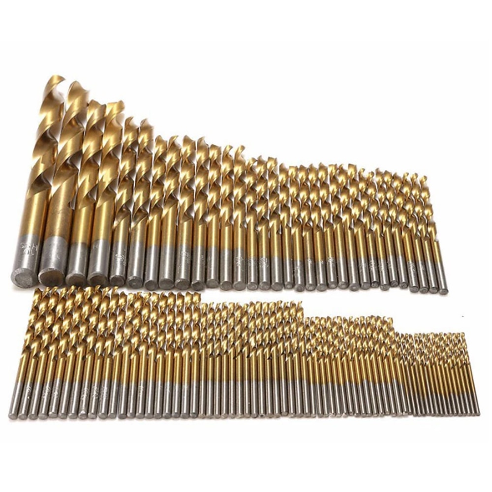 99PC Twist Drill Bit Set Saw Set HSS High Steel Titanium Coated Drill Woodworkin Tool 1.5-10mm For Cordless Screwdriver 2025 - $20.99 –P6