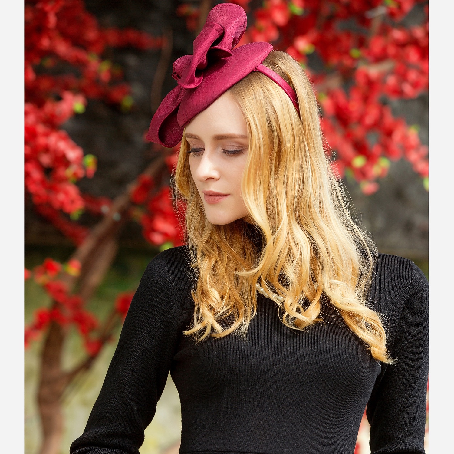 Kentucky Derby-hatt / Hodeplagg med Sateng Sløyfeknute 1 stk Avslappet / Melbourne Cup Hodeplagg 2025 - $28.99 –P5