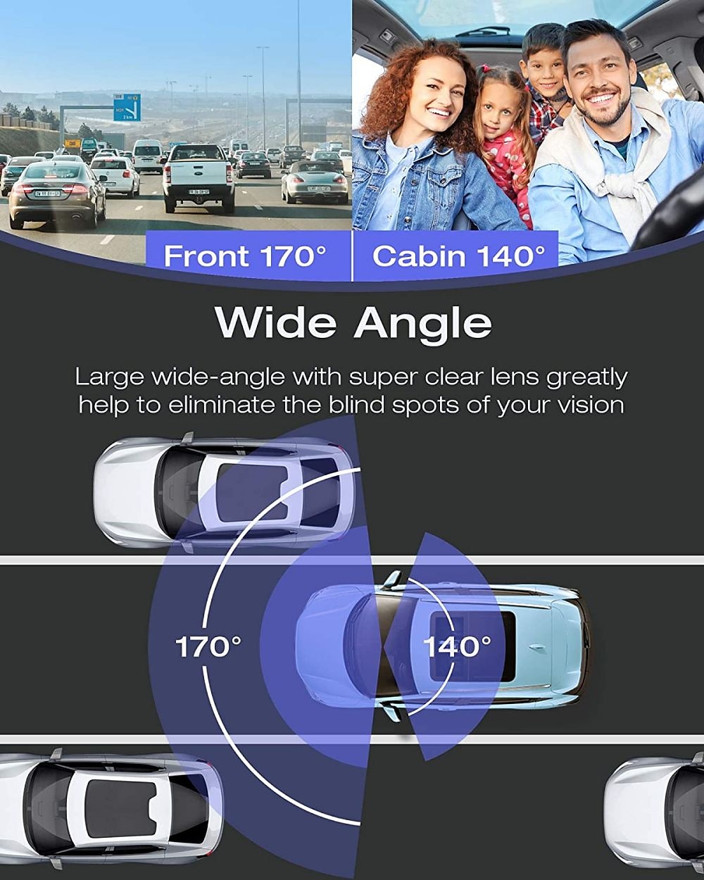 Dual Dash Cam with 64GB Micro SD Card, 1080P Front and Inside Dash Camera for Cars IR Night Vision Car Camera for Taxi Parking Monitor HDR Motion Detection Suction Cup 2025 - $65.99 –P5