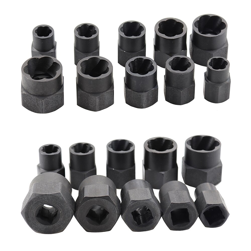10Pcs Socket Set Nut Screw Remover Adopter Damaged Nut Bolt 9-19MM Car Extractor Threading Tool Box Electric Drill Accessories 2025 - $27.99 –P10