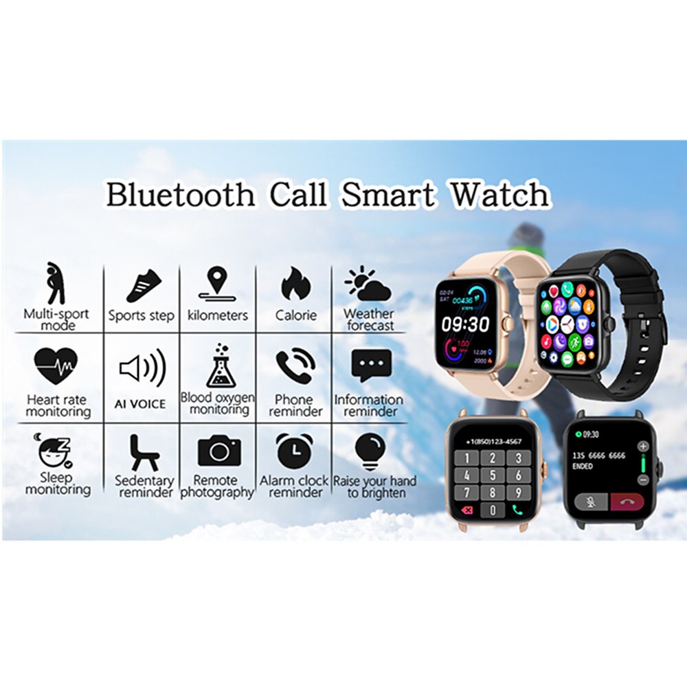 Smart Watch 1.7 inch Smartwatch Women Bluetooth Answer Call IP67 Waterproof Heart Rate Sleep Tracking Blood Oxygen Ai Voice Control for Android iOS Phone 2025 - $47.99 –P15