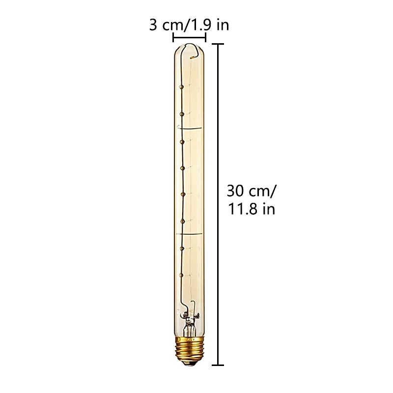 6шт 4шт регулируемая винтажная лампа Эдисона лампа накаливания e27 t300 40 Вт люстра подвесной светильник 220-240 В 2026 - $39.55 –P2