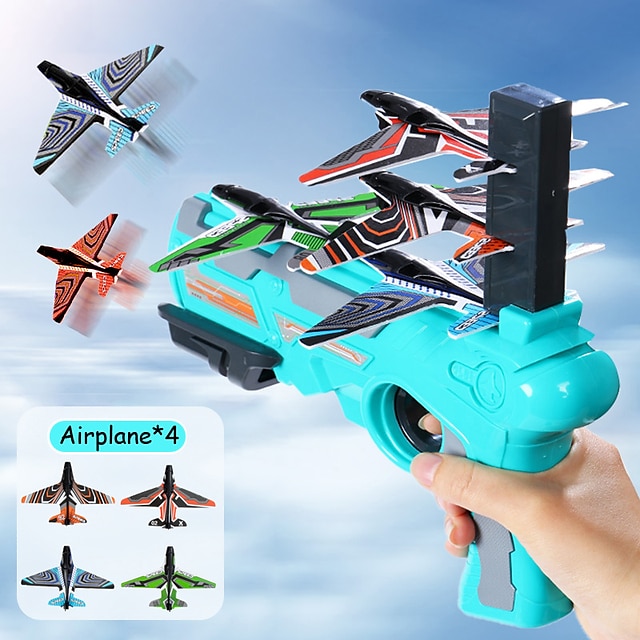 Airplane Launcher Toy Airplane Foam Plastic Plane for Children Boys Girls Bubble Catapult Beach Toys Boy Gift 2024 - $15.99 –P11