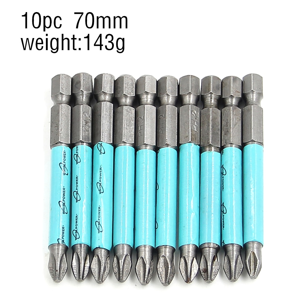Противоскользящая магнитная головка с крестообразной головкой, высокая твердость, ручная дрель, винт, электрическая отвертка 25, 50, 70, 90, 100, 125, 150 мм, ph2 2026 - $7.99 –P5