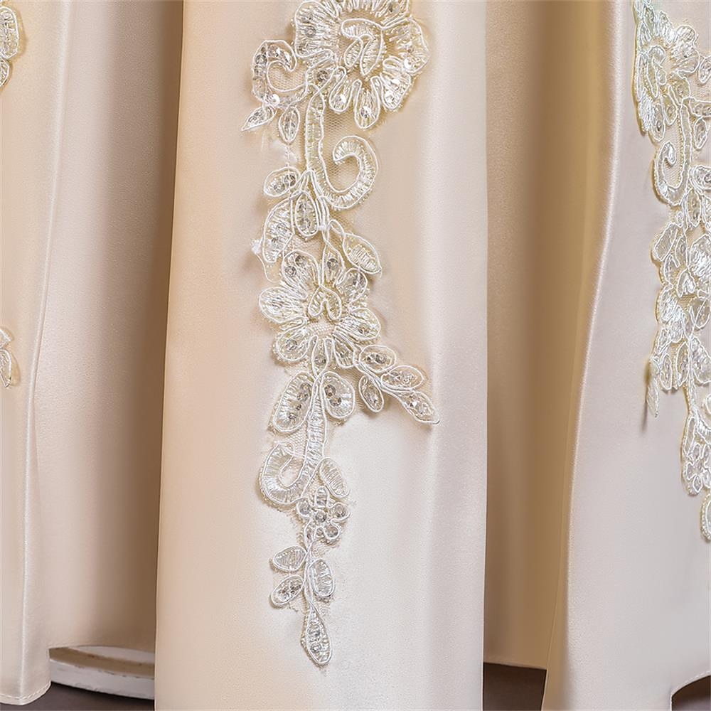 Blumenmädchenkleid Mädchen Kleid Abendkleid Party Kleid Hochzeit Party Besondere Anlässe Kuschelig Prinzessin Bestickt Schleife Einfarbig Ärmellos Rundhalsausschnitt Weiß Champagner 4-13 Jahre 2025 - $44.99 –P7