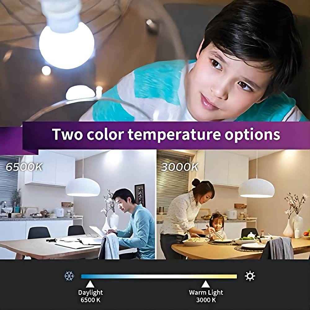 6pcs 6W LED Light Globe Bulbs Ceiling Fan Light Bulbs 550lm E14 G45 20LED  SMD 2835 60W Halogen Equivalent Warm Cold White 220-240V 2025 - $27.99 –P3