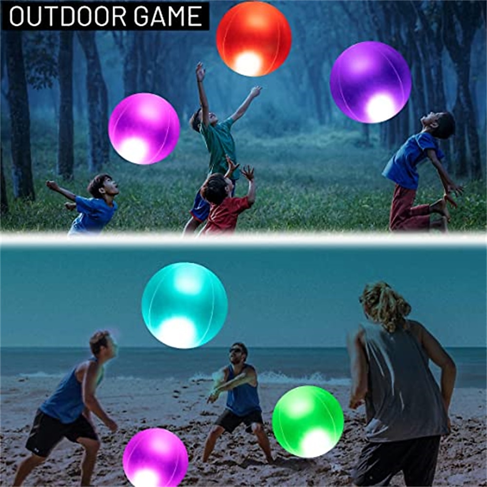 1/2/3pcs PVC 40cm RGB Floating Pool Light 13 Colors Glowing Decorative Beach Ball For Outdoor Swimming Pool Pool Sports Equipment 2026 - $17.49 –P3
