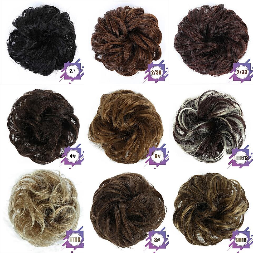 commercio all'ingrosso della fabbrica fornitura di commercio estero soffici capelli anello parrucca testa a sfera testa corda fibra chimica anello dei capelli parrucca anello dei capelli del 2025 a $9.49 –P3