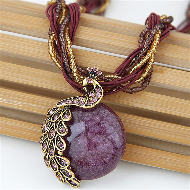 Mujer Collares Estilo Étnico Calle Gema Collares 2025 - $12.99 –P6