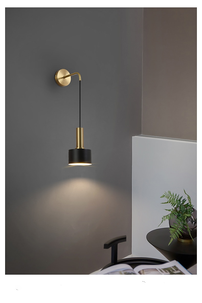 Appliques murales d'intérieur de style nordique moderne d'intérieur salon chambre applique murale en fer 85 ~ 265v de 2026 ? $116.99 –P8