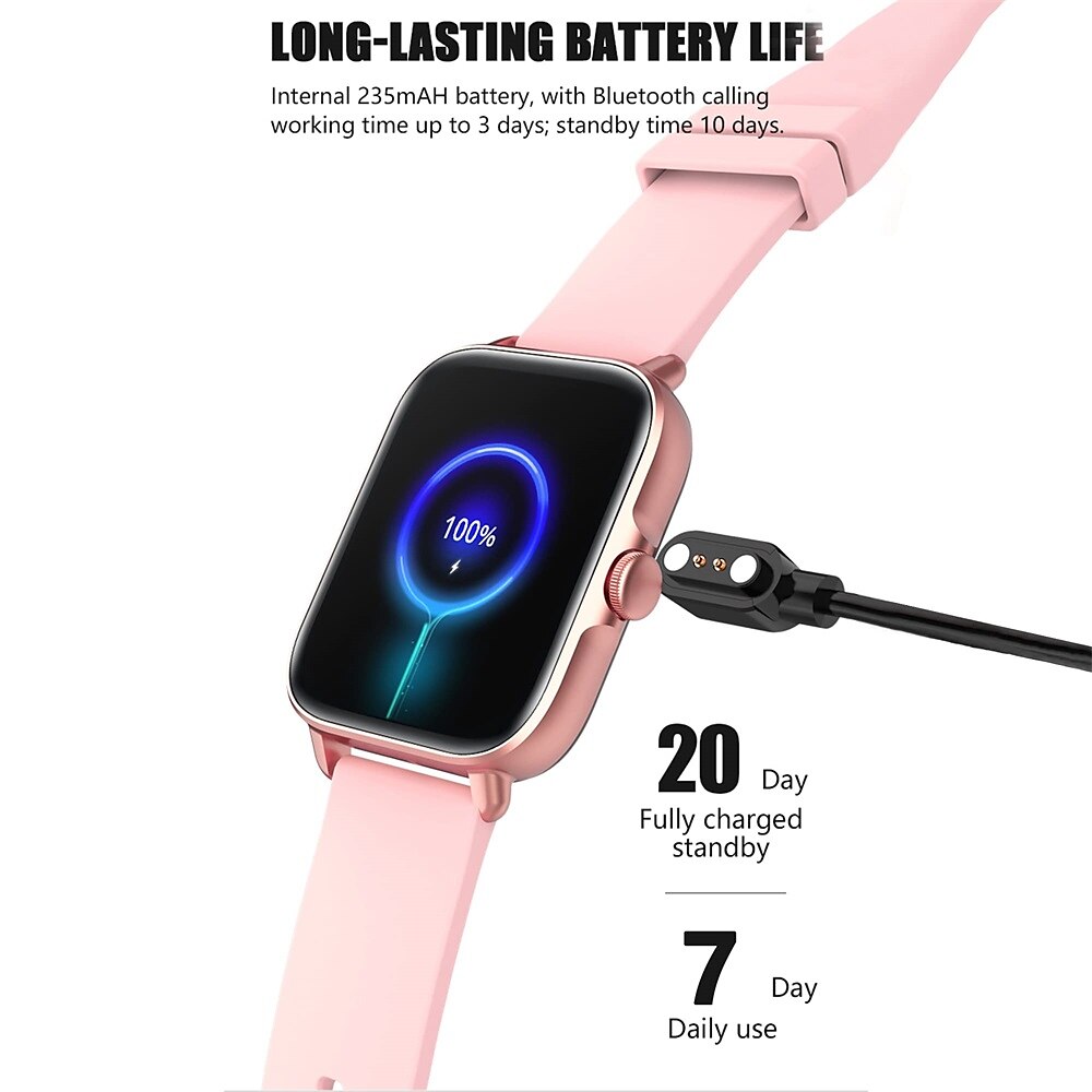 Smart Watch 1.7 inch Smartwatch Women Bluetooth Answer Call IP67 Waterproof Heart Rate Sleep Tracking Blood Oxygen Ai Voice Control for Android iOS Phone 2025 - $47.99 –P14