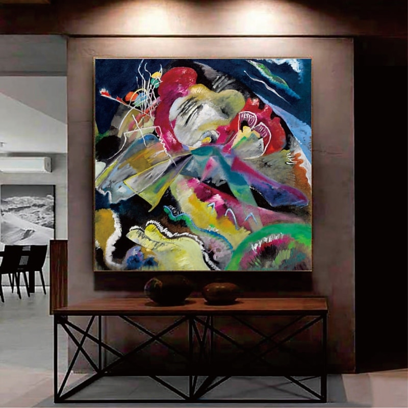dipinto a mano dipinto a olio wall art wassily kandinsky intaglio astratto decorazione della casa arredamento tela arrotolata senza cornice non allungata del 2026 a $260.29 –P6