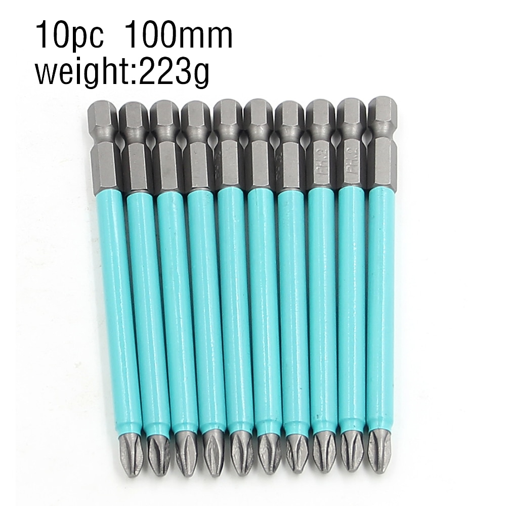 Противоскользящая магнитная головка с крестообразной головкой, высокая твердость, ручная дрель, винт, электрическая отвертка 25, 50, 70, 90, 100, 125, 150 мм, ph2 2026 - $7.99 –P7