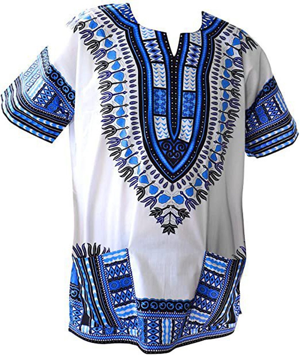 Herr Moderna afrikanska kläder Plusstorlek Afrikanskt tryck Dashiki Maskerad Vuxen Topp Fest 2025 - $27.99 –P2