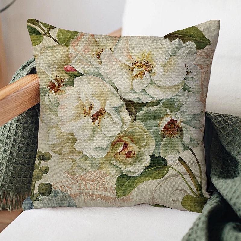 capa de almofada lateral dupla floral 4 unidades quadradas decorativas macias capa de almofada capa de almofada fronha para sala de estar do quarto almofada interior lavável à máquina de qualidade de 2025 por $28.99 –P6