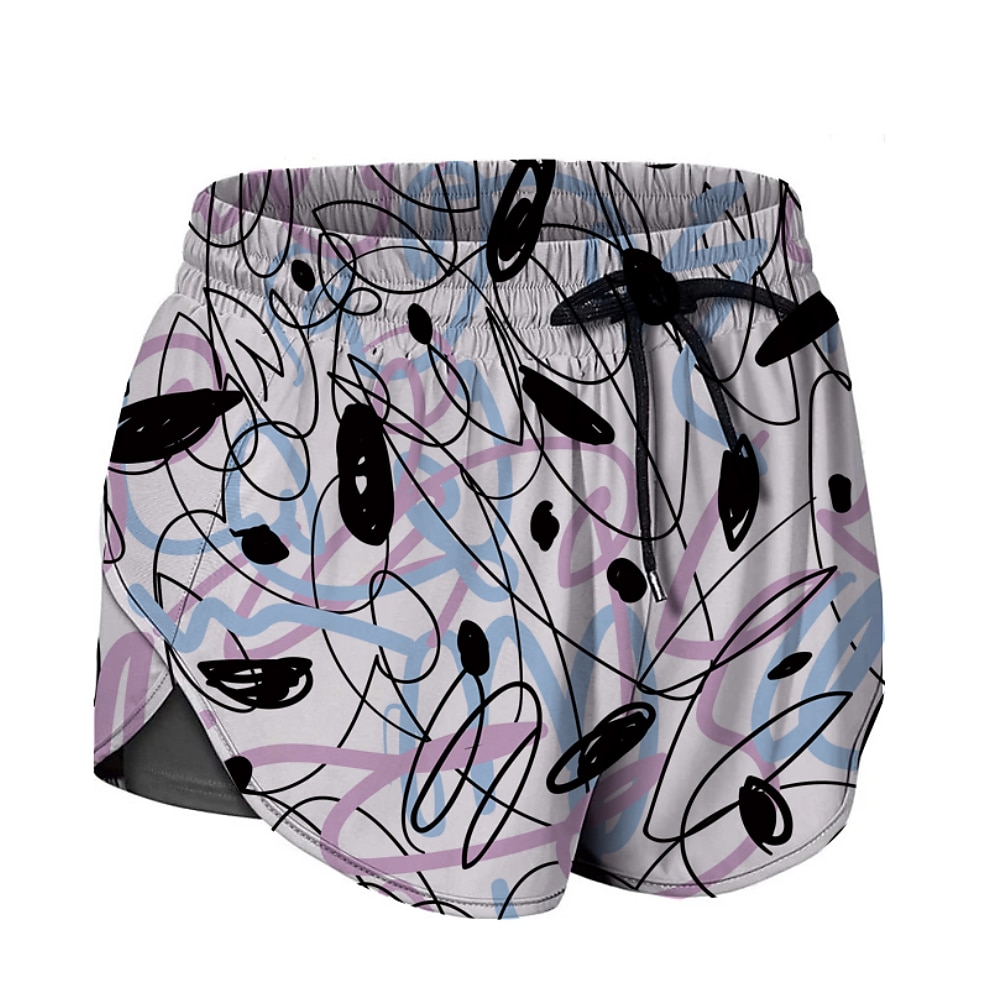 Femme Short Running Course Shorts de Gym Shorts de Yoga 2 en 1 avec poche téléphone Doublure Bas Athlétique Automne Respirable Séchage rapide Doux Yoga Aptitude Exercice Physique Tenue de sport de 2025 ? $12.99 –P20