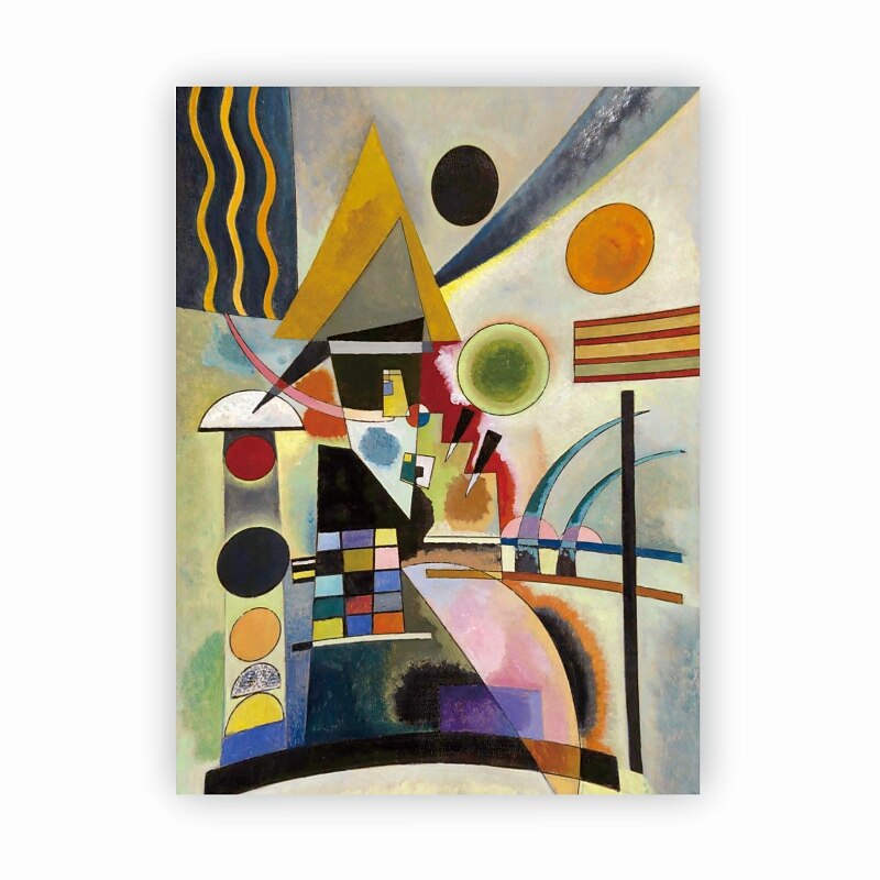 2025年 手作りの手描きの油絵壁アートワシリーカンディンスキー抽象彫刻絵画家の装飾の装飾ロールキャンバスフレームなしストレッチなし  コレクション – $123.99 –P3