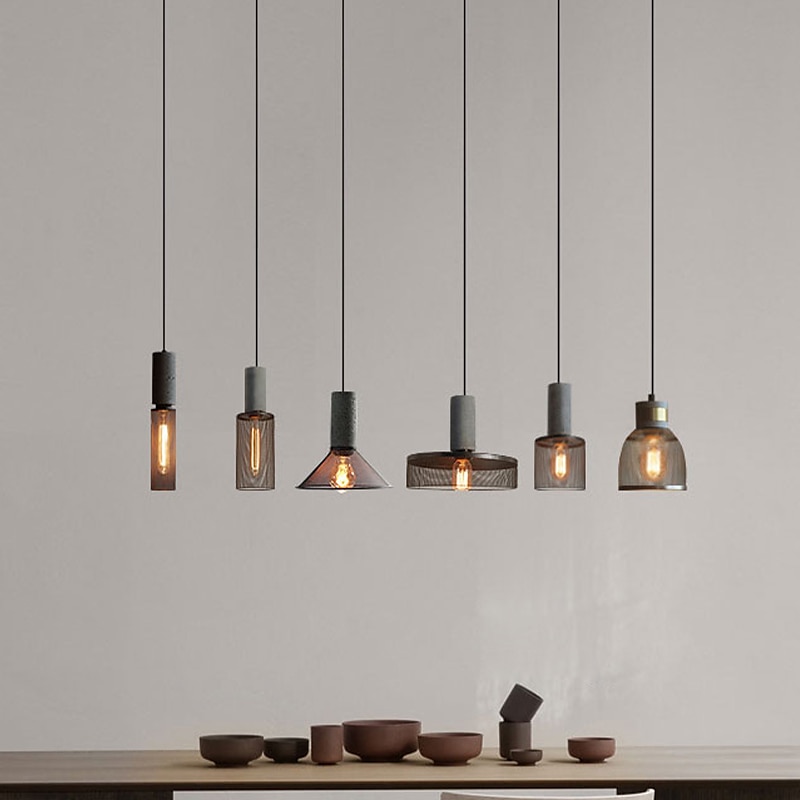 6 cm pendel enkelt design øy design pendel metall malt finish vintage nordisk stil 85-265v 2025 - $127.99 –P7