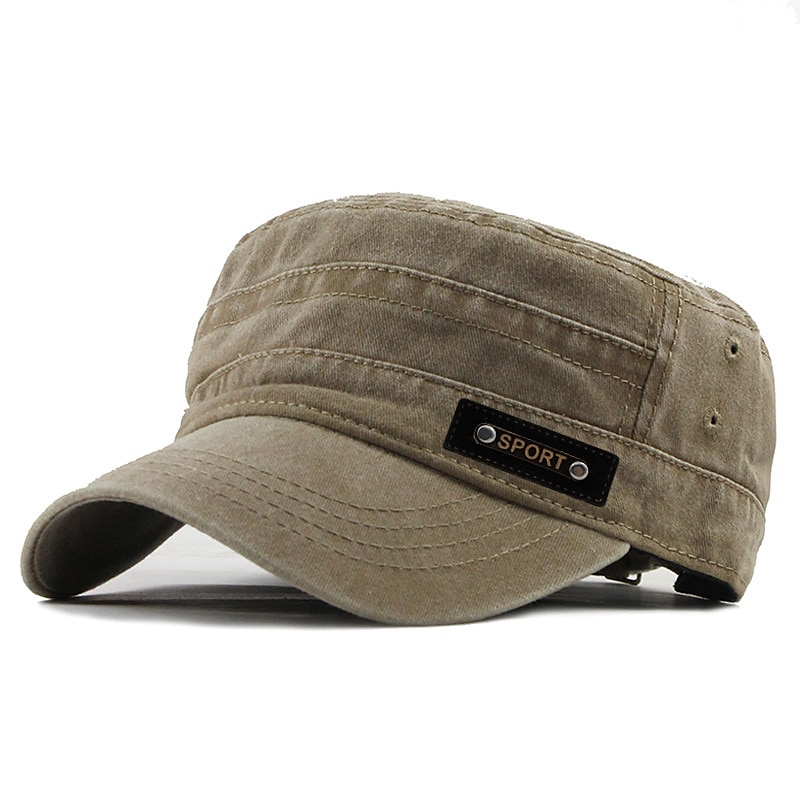 Four Seasons Casual Washed Cotton Flat Top Hat Unique Design Vintage Adjustable Fisher Caps Men Women Cap 2025 - $14.99 –P1