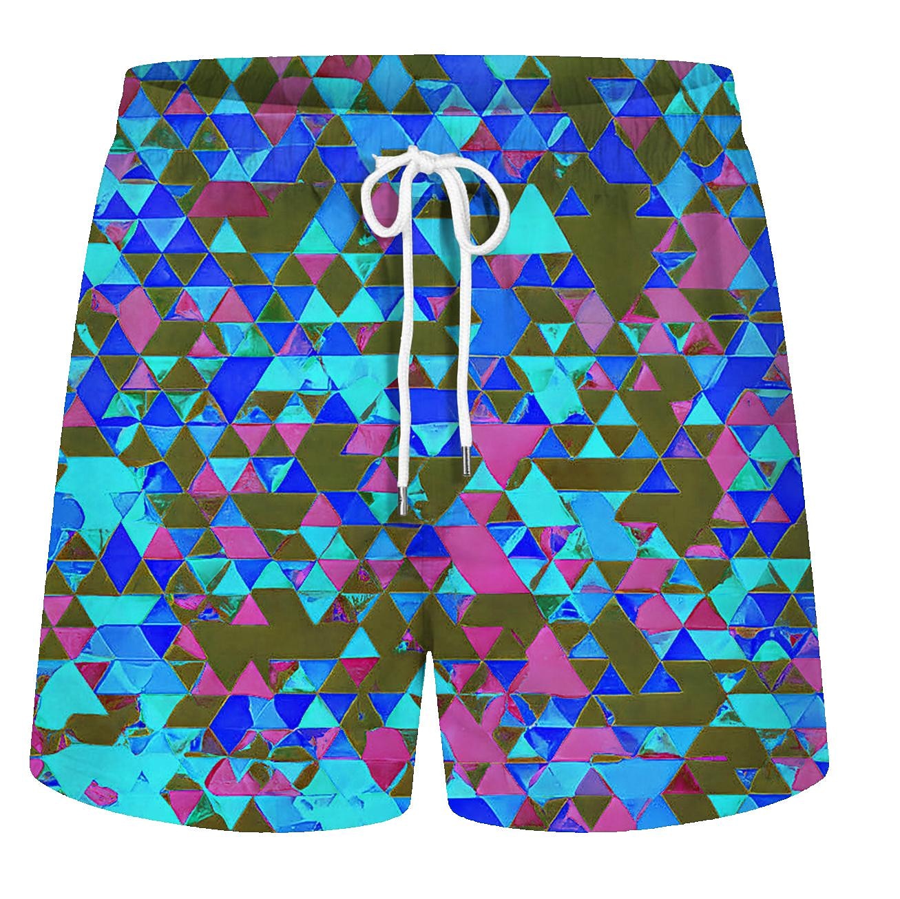 Per uomo Boardshorts Costume da bagno Costume da Bagno Stampato Coulisse con tasche Asciugatura Rapida Pantaloncini da Surf costume da bagno Surf Spiaggia Sport Acquatici Estate del 2026 a AU $25.59 –P7