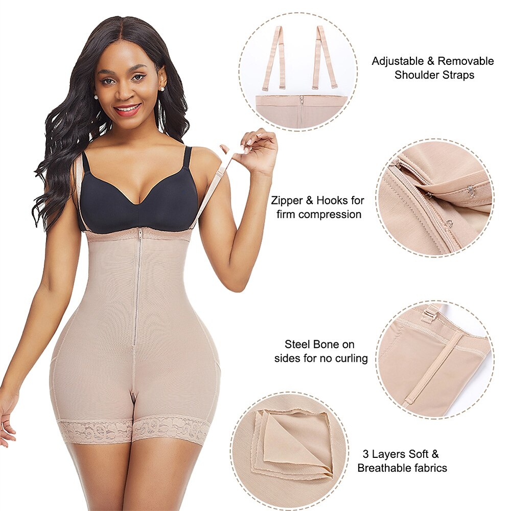 Shapewear for Women Seamless Firm Triple Control Faja Plus Size Thigh Slimmer Tummy Control Body Shaper 2025 - $40.99 –P2