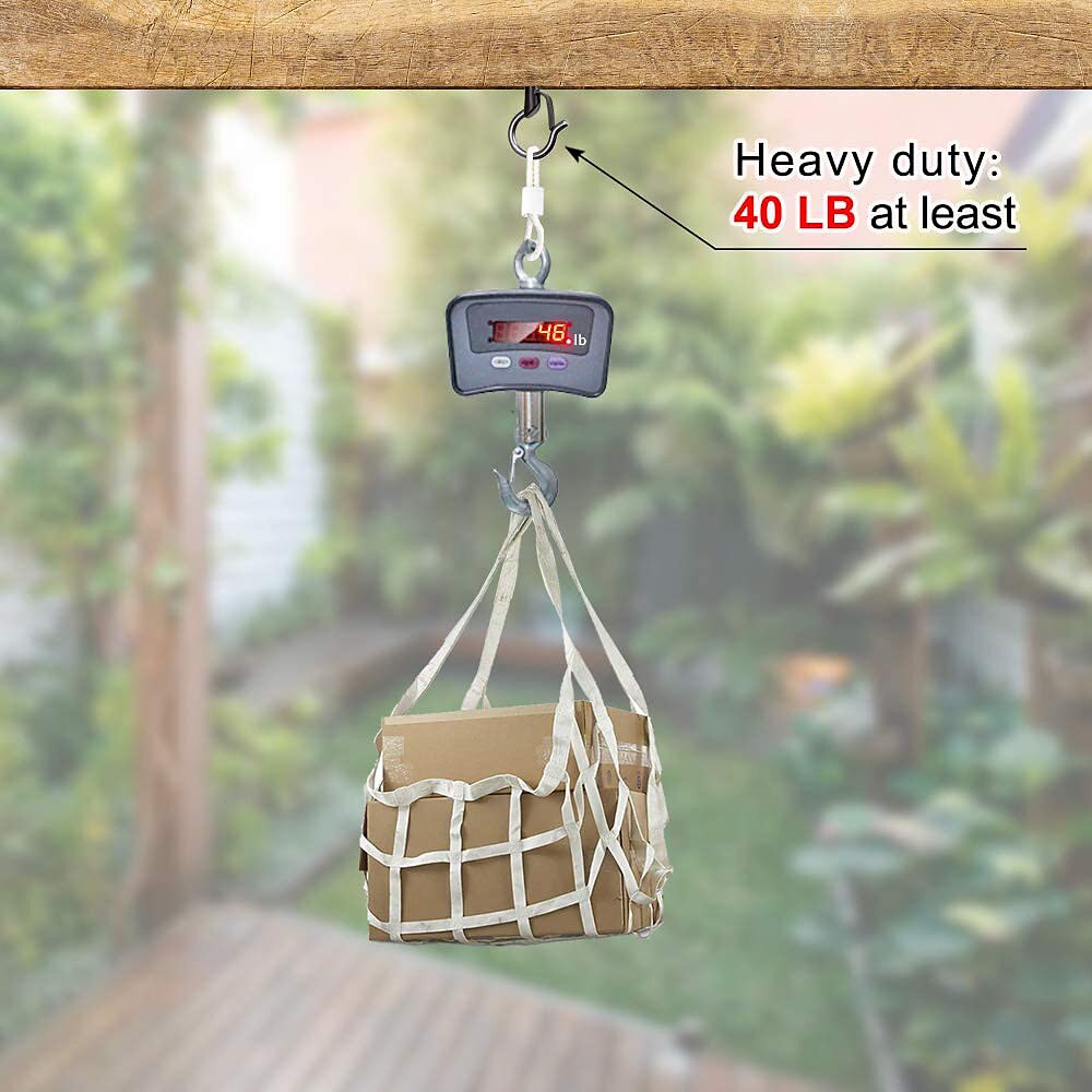20/50 шт. винтовые крючки q-hanger для наружных гирлянд, конструкция с защитной пряжкой, легкосъемные крючки для вешалок, легко отсоединяемые наружные провода и гирлянды, рождественский свет, дом, 2025 - $14.49 –P4