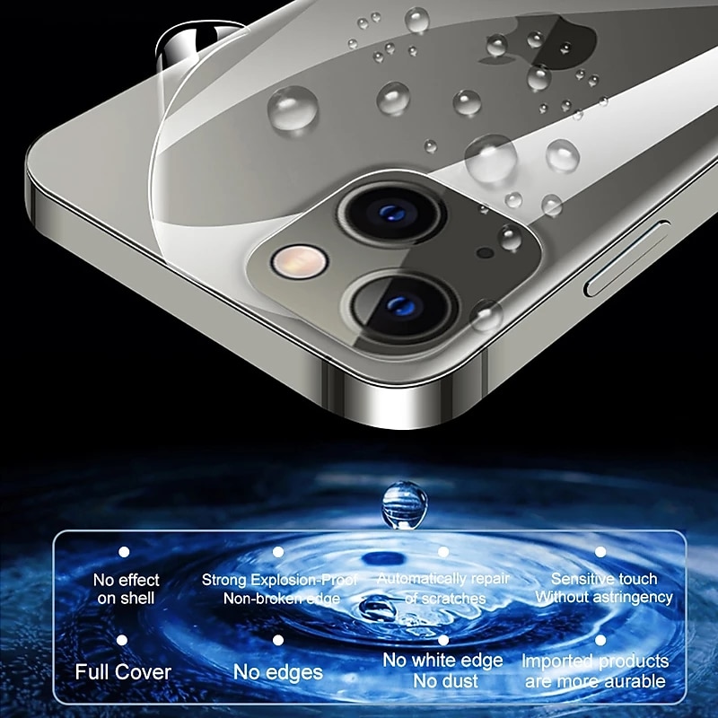 2026年 【4パック】 バックスクリーンプロテクター 用途 Apple iPhone 16 iPhone 15 プロマックスプラス iPhone 14 13 12 11 Pro Max Mini X XR XS Max 8 7 Plus TPUヒドロゲル 自己治癒 指紋防止 ハイディフィニション(HD) 超薄型 傷防止  コレクション – $13.99 –P3