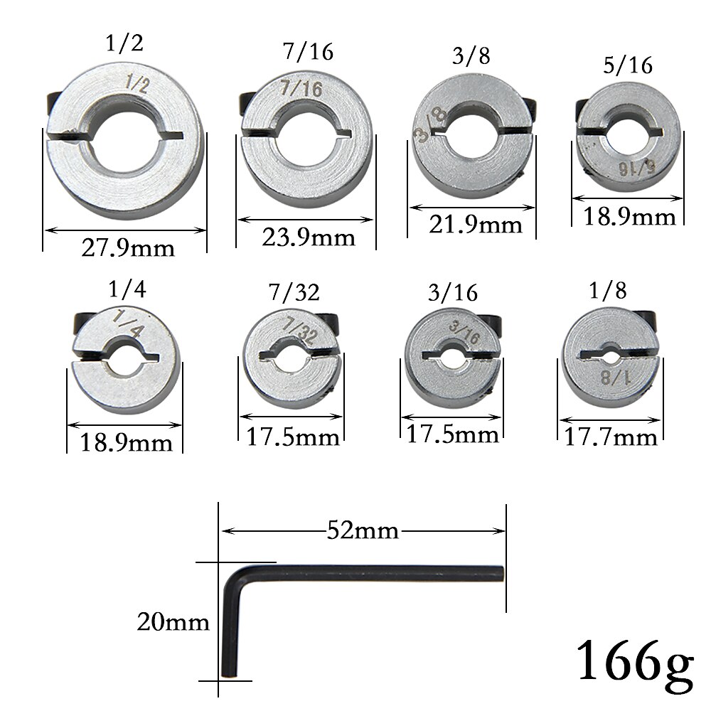 8pcs Open Type Axis Fixed Ring Bearing Sleeve Limit Locking Shaft Positioning Ring Clamping Tool With Wrench 2025 - $17.99 –P9