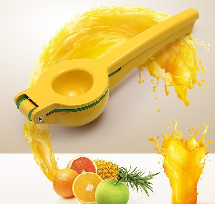 Spremiagrumi 2 in 1 per limone e lime - spremiagrumi manuale spremiagrumi - spremiagrumi manuale ad estrazione massima (vibrante atollo giallo e blu) del 2025 a $16.99 –P1