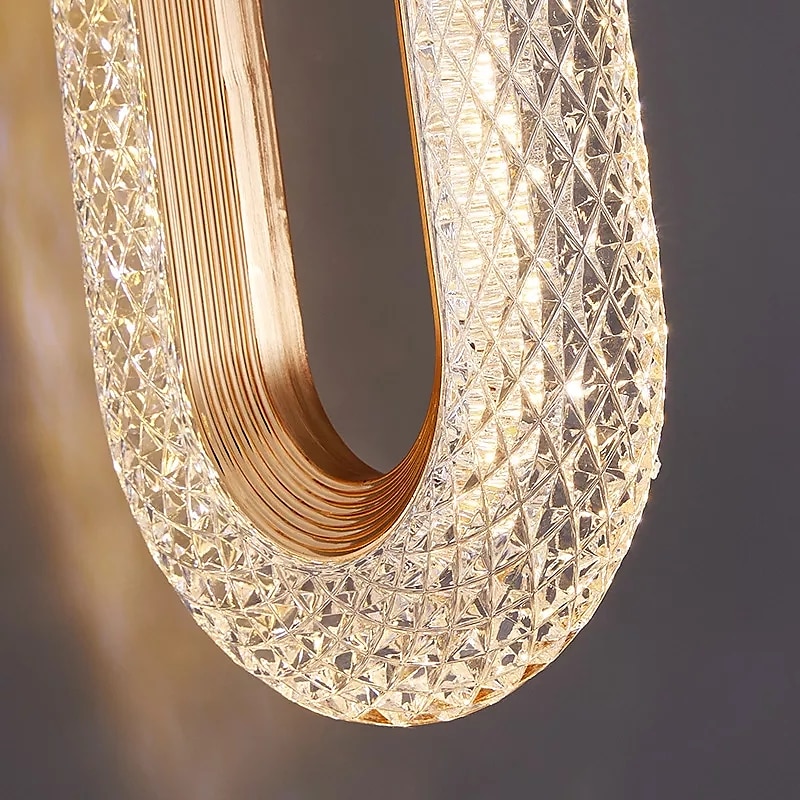 Applique Da Parete A Led In Cristallo Da Interno Moderno Semplice E Creativo Personalizzato Ristorante Lampada Da Soffitto A Testa Singola Camera Piccole Luci A Sospensione del 2025 a $116.99 –P5