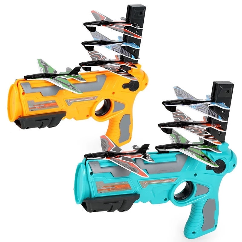 Airplane Launcher Toy Airplane Foam Plastic Plane for Children Boys Girls Bubble Catapult Beach Toys Boy Gift 2024 - $15.99 –P9