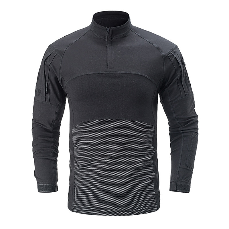 Men's Combat Shirt Tactical Military Shirt Camo / Camouflage Long Sleeve Outdoor Summer Autumn Breathable Multi-Pockets Quick Dry Sweat wicking Top Cotton Hunting Military Training Combat Jungle 2025 - $49.99 –P4