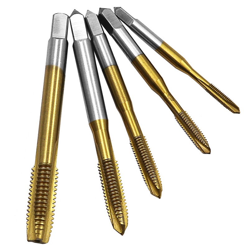 Straight Groove Tap M3-M8 High Speed Steel Tapping Internal Thread Hole Opener For Titanium-plated Screw Point Machine 2025 - $18.99 –P5