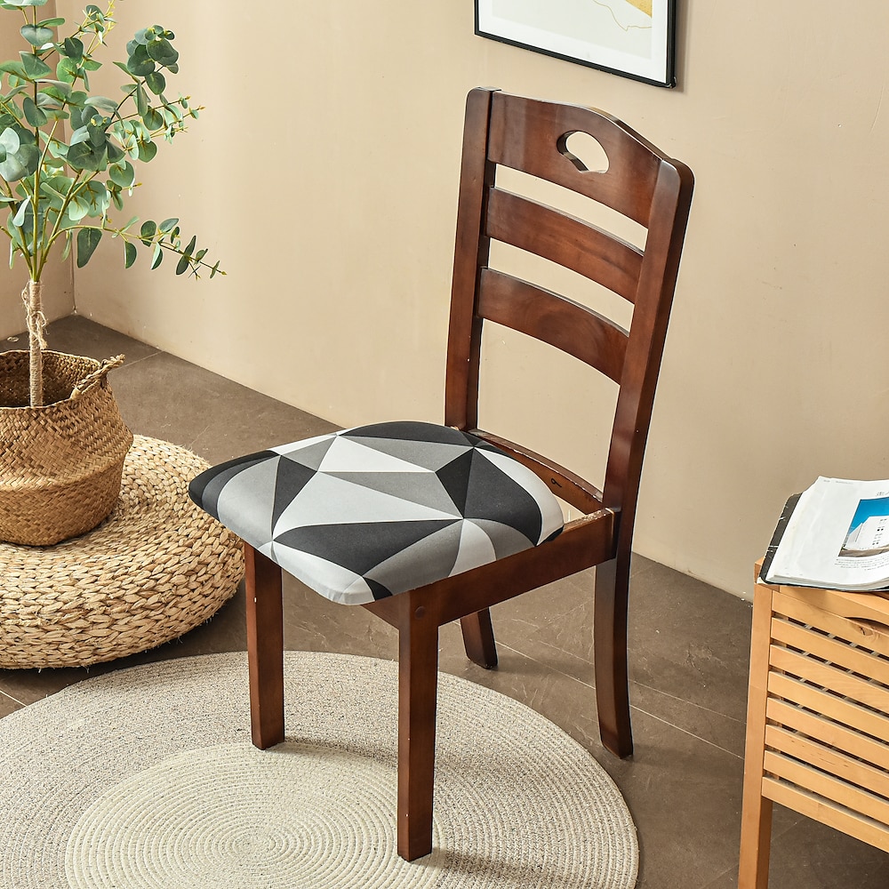 Dining Chair Seat Covers Stretch Printed Chair Seat Covers Set of 2 Removable Washable Upholstered Chair Seat Protector Cushion Slipcovers for Kitchen Office 2025 - $10.99 –P5