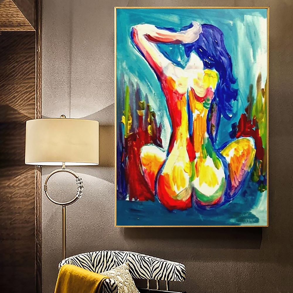 ruční olejomalba plátno nástěnná umělecká dekorace moderní ženské nahé lidské tělo pro domácí dekoraci válcované bezrámové nenatažené malby 2026 - $80.99 –P11