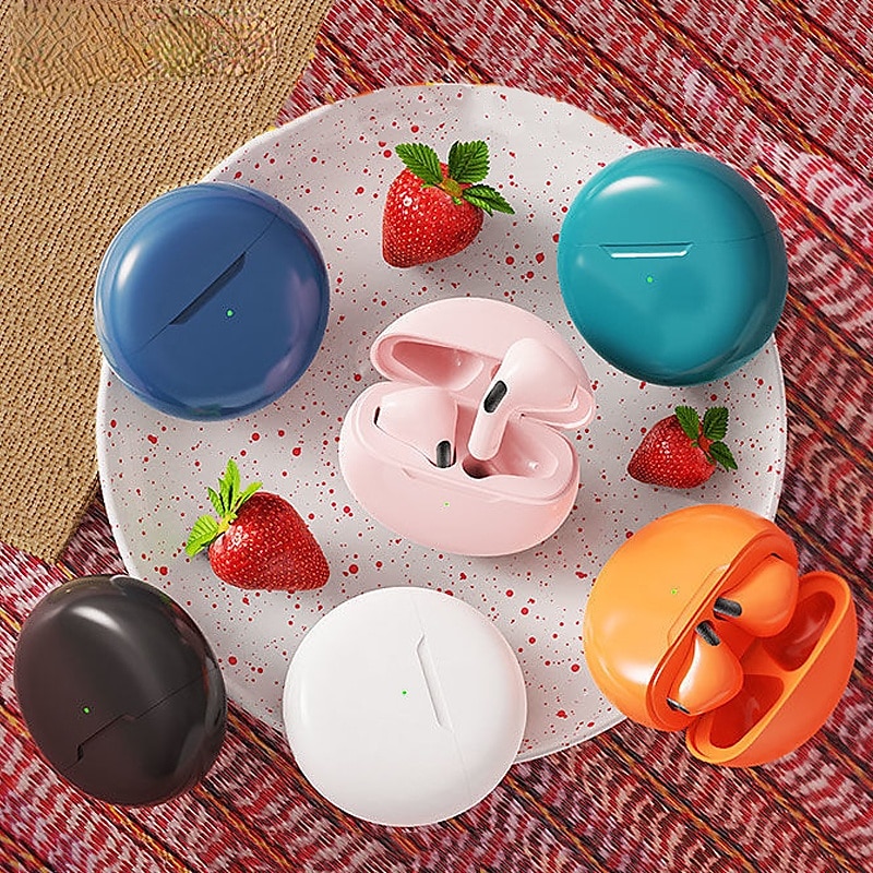 PRO6 Drahtlose Ohrhörer TWS-Kopfhörer Im Ohr Bluetooth 5.1 Stereo Mit Ladebox Smart Touch-Steuerung für Apple Samsung Huawei Xiaomi MI Zumba Für den täglichen Einsatz Reisen Handy 2025 - $12.99 -P4