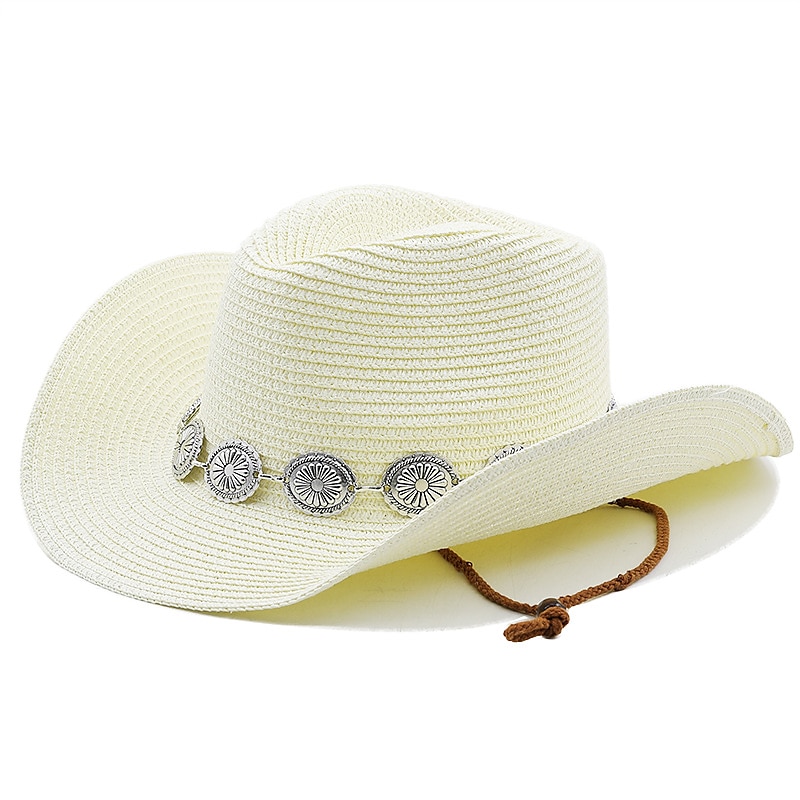 dámské kovbojské klobouky metal carving band westernové klobouky 2025 - $21.99 –P5