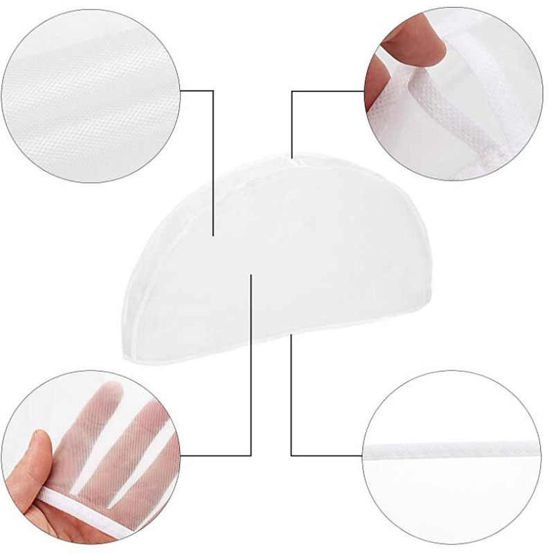 12 paczek gospodarstwa domowego przezroczysty płaszcz pokrowce na ramiona pyłoszczelny garnitur wisząca torba szafa do przechowywania ubrań pyłoszczelne pokrowce na ramiona 2026 - $21.99 –P2