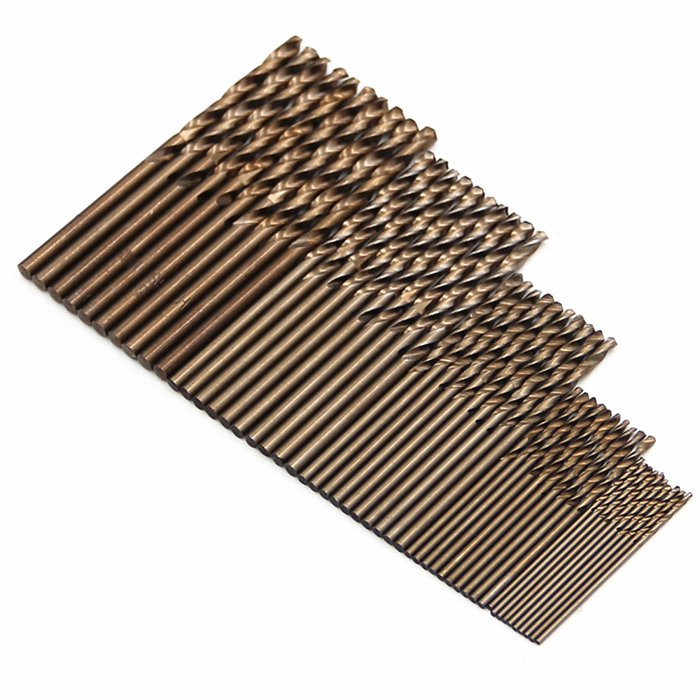 50 pz/set cobalto m35 drill bit twist in acciaio inox trapano speciale ad alta velocità in acciaio metallo foro drill bit 1mm-3mm del 2025 a $17.99 –P3