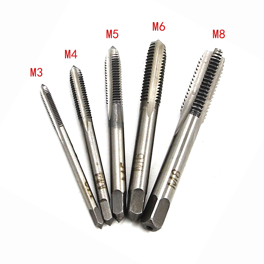 Portable 6pcs T-type Wrench Drill Set Hand Tapping Tools Machine Screw Thread Tap Twist Bit M3/M4/M5/M6/M8 Tap Set DIY Tool 2025 - $7.99 –P11