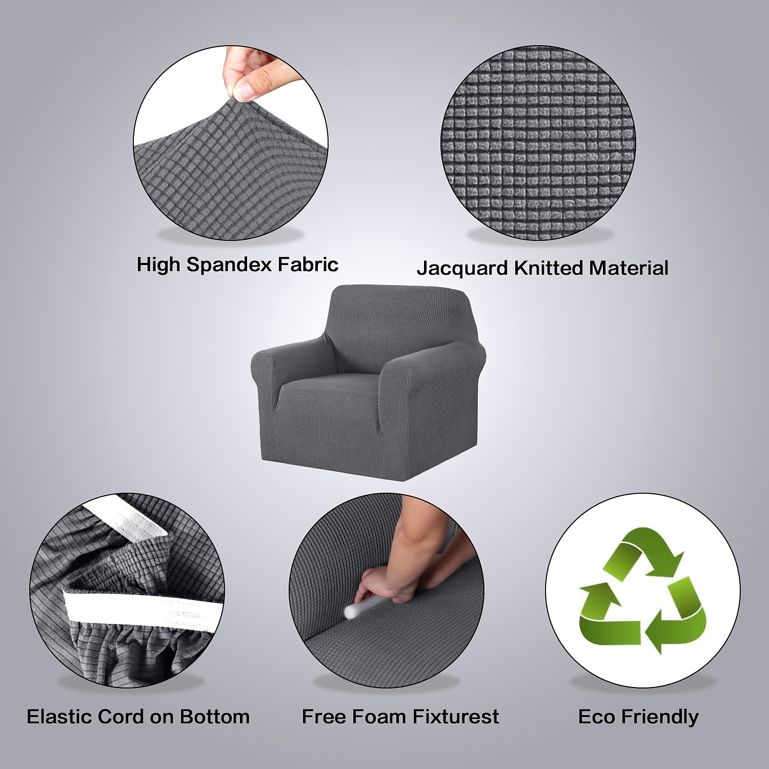 Multifit elastano jacquard sofá slipcover antiderrapante fácil cuidado pet scratch guard t-almofada, protetor de móveis elegante para casa de 2025 por $51.99 –P6