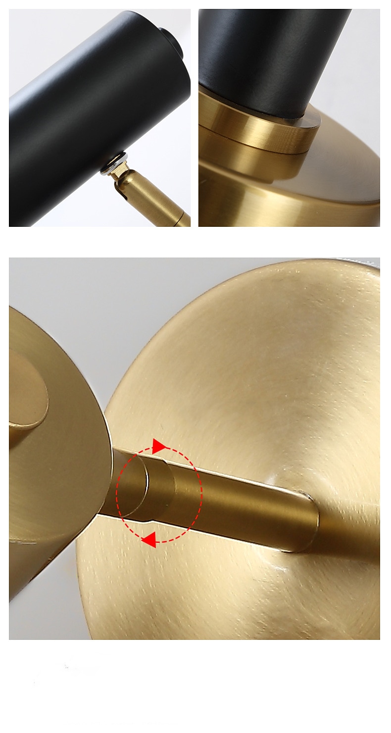 Appliques murales d'intérieur de style nordique moderne d'intérieur salon chambre applique murale en fer 85 ~ 265v de 2026 ? $116.99 –P7