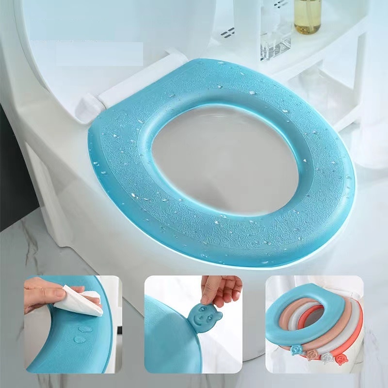 vanntett mykt toalettsetetrekk baderom vaskbart nærkrakkmatte pute pute o-form u-form toalettsete bidet toaletttrekk tilbehør 2025 - $12.99 –P7