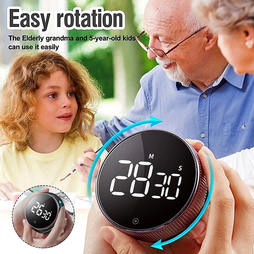 Kitchen Timers Digital Classroom Timer for Kids Large Magnetic LED Countdown Timer with Constant Light Function for classrooms Quiet for Children and Teachers 2025 - $17.99 –P4
