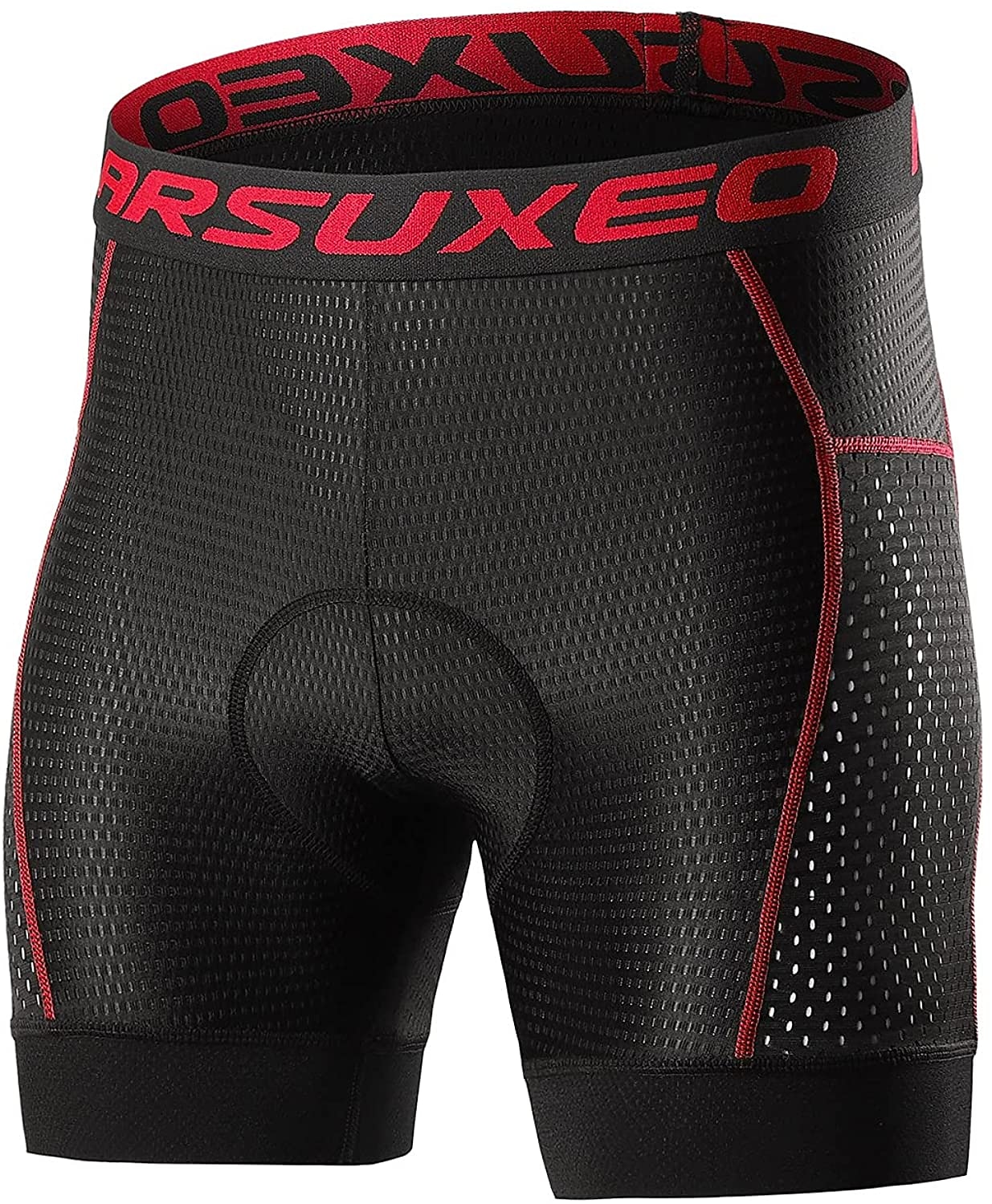 Herren Einfarbig Fahrrad Unterwäsche Fahhrad Gepolsterte Shorts / Chamois Mountainbike MTB Straßenradsport Sport 3D-Polster Radfahren Schnelltrocknend Feuchtigkeitsableitend Schwarz Rot Bekleidung 2026 - $35.99 –P17